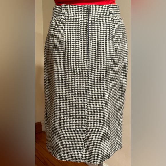 Norton McNaughton Black & White Checkered Skirt Zip Back Good Condition … - Picture 4 of 12
